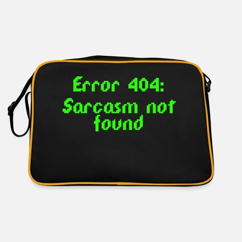 Error 404: Sarcasm not found Retro Bag