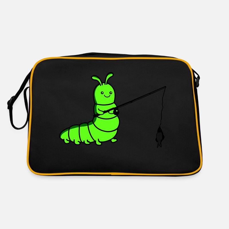 raupe angelt Retro Tasche