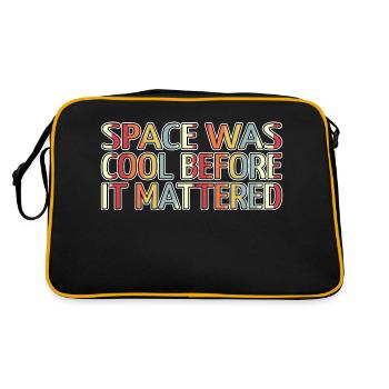 fun astronomy astronomy gifts present statement - Retro Tasche - Schwarz/Gold - Hinten