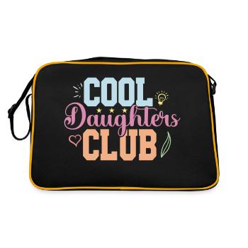 Cool Aunts Club Groovy Retro Tante Muttertag - Retro Tasche - Schwarz/Gold - Hinten