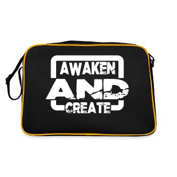 Réalisation de soi Geek Conscience Blague Percée - Sac Retro - noir/or - Dos
