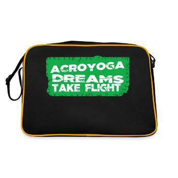 Yoga Fantaisie Innovant Anniversaire Abstrait Génial - Sac Retro - noir/or - Dos