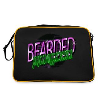 Barbe Blanche Papa Ours Magicien Barbe Blanche - Sac Retro - noir/or - Dos