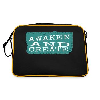 personal enlightenment achieving enlightenment - Retro Tasche - Schwarz/Gold - Hinten