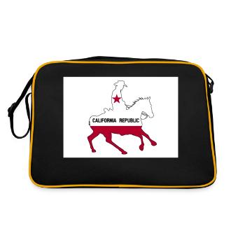 California State Flag Cowboy - Retro Bag - black/gold - Back
