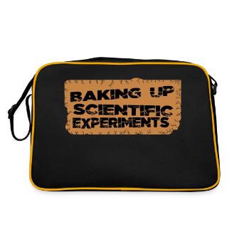 blagues tutoriels de pâtisserie découvertes scientifiques stem - Sac Retro - noir/or - Dos