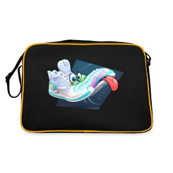 crazy sneaker - Retro Tasche - Schwarz/Gold - Hinten