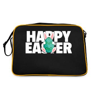 Joyeuse Pâques / Happy Easter - Sac Retro - noir/or - Dos