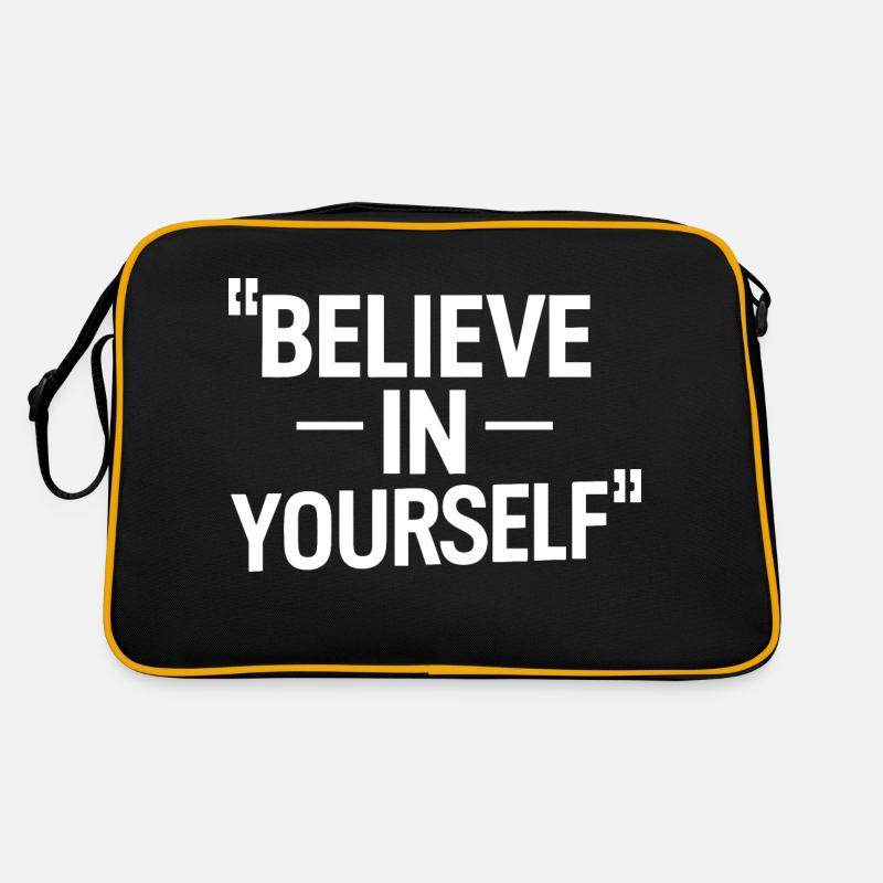 GLAUBE AN DICH SELBST Retro Tasche