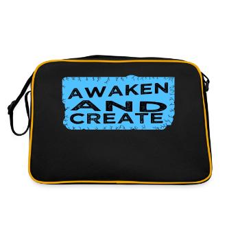 funny quote jokes innovative ideas - Retro Tasche - Schwarz/Gold - Hinten