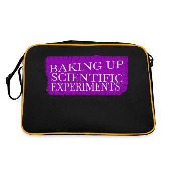 Idée présente astronomie pâtisserie ingrédients dictons - Sac Retro - noir/or - Dos