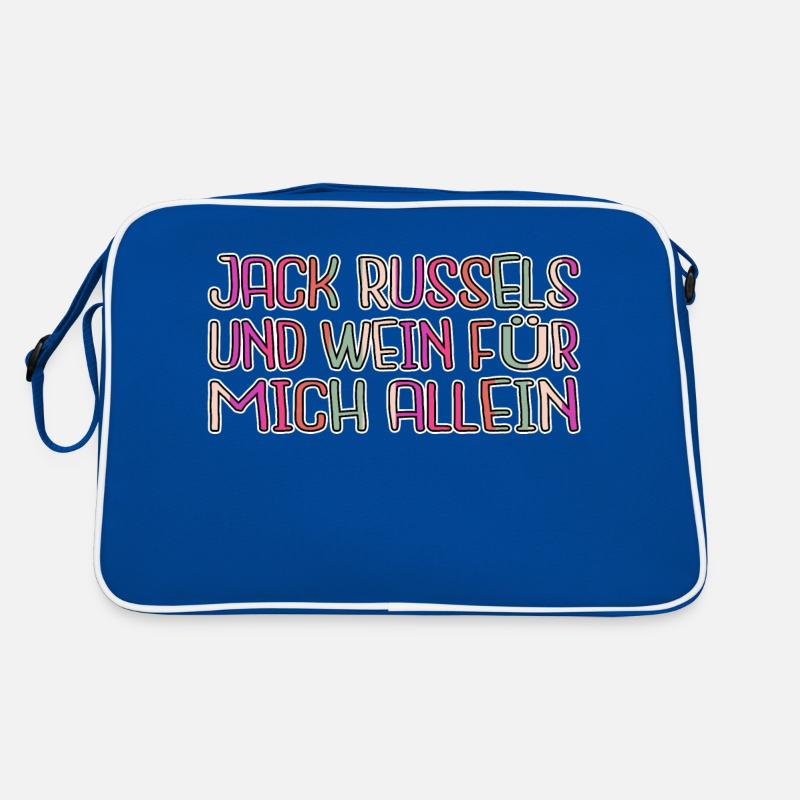 weinglas statement witzig boxer hundeliebhaber Retro Tasche