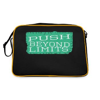 Tips Birthday Endurance Quotes - Retro Bag - black/gold - Back