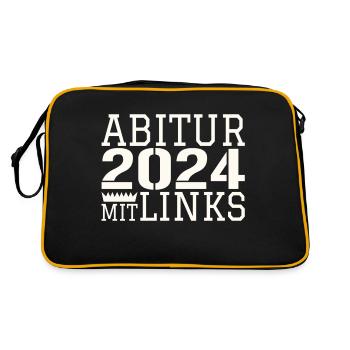 Abi with left hand - Retro Bag - black/gold - Back