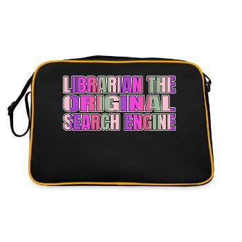 Bookworm Community Reading Habits - Retro Bag - black/gold - Back
