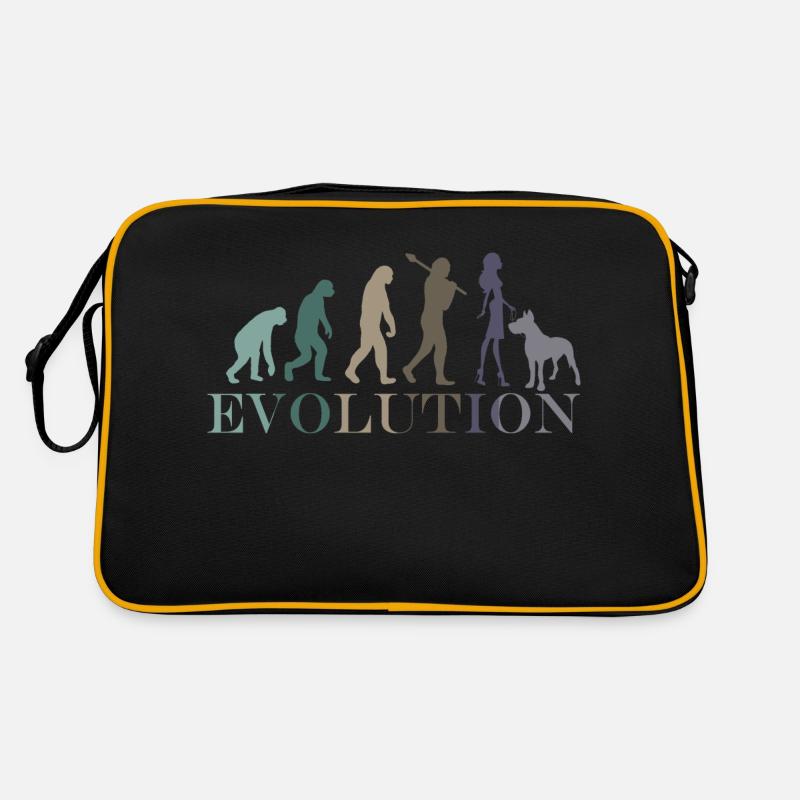 Evolution Deutsche Dogge Weiblich Retro Minimalismus Retro Tasche