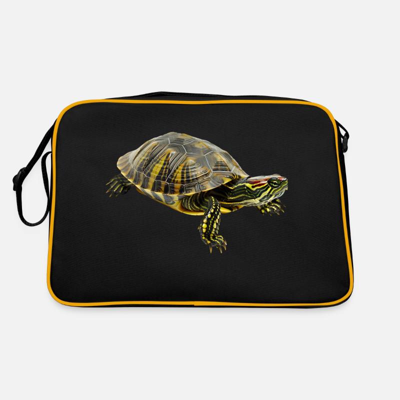 Red-eared tortoise, an armored man with charm Retro Bag