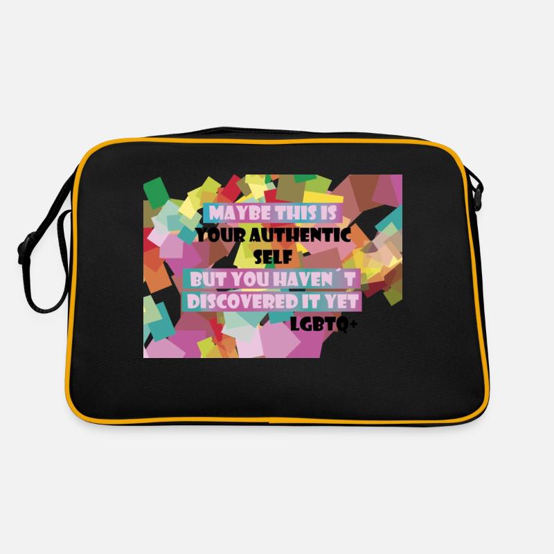 Wer bin ich? LGBTQ+? Retro Tasche