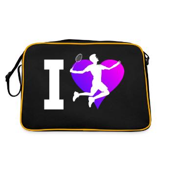 Badminton Badminton Joueur de squash Badminton Homme - Sac Retro - noir/or - Dos