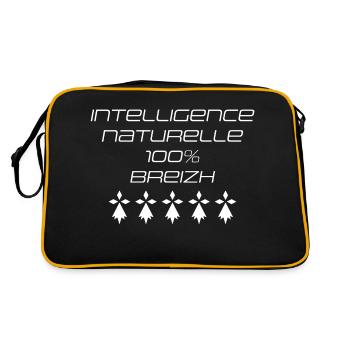 ia breizh breton bretonne - Sac Retro - noir/or - Dos