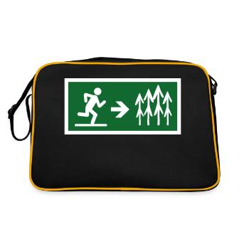 exit to the forest - Retro Bag - black/gold - Back
