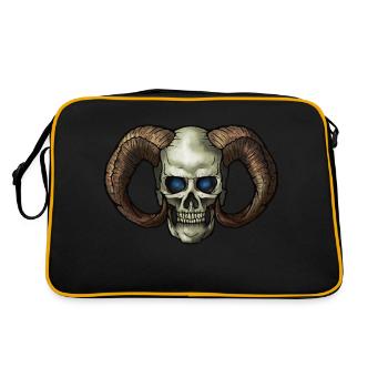 Démon crâne 4 - Sac Retro - noir/or - Dos