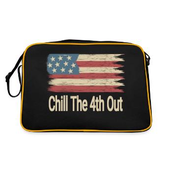 Chill The 4th Out - Retro Bag - black/gold - Back