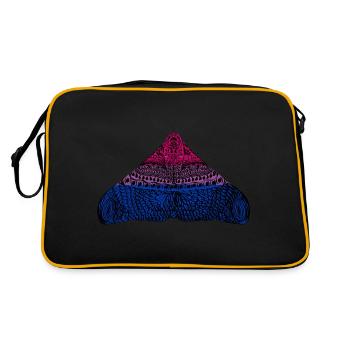 Bisexual pride moth - Retro Bag - black/gold - Back