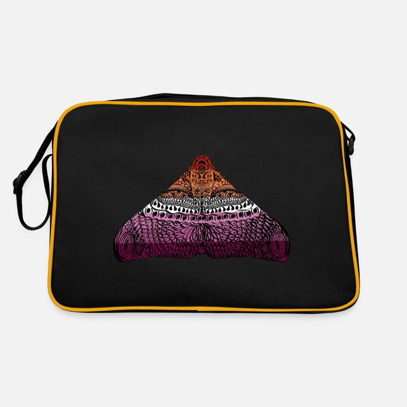 Lesbian pride moth Retro Bag