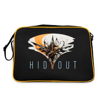 hideout - Retro Tasche - Schwarz/Gold - Hinten