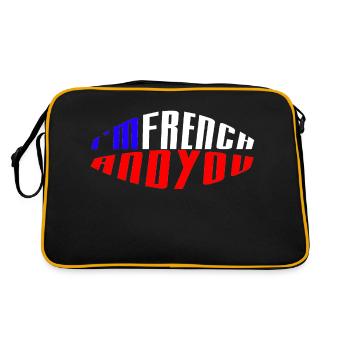 je suis français et vous - Sac Retro - noir/or - Dos