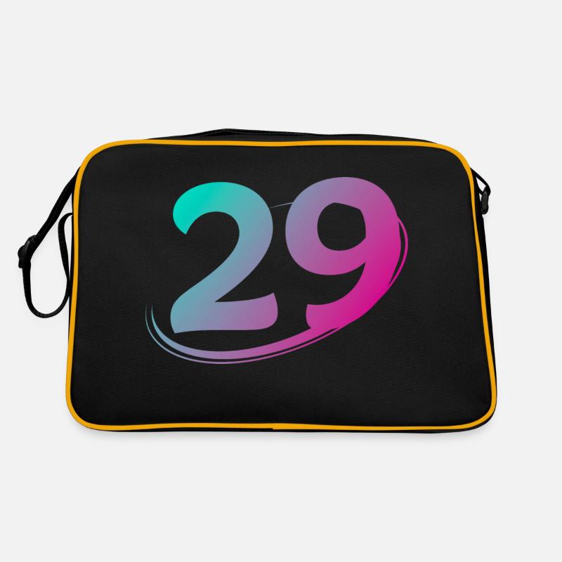 Number 29 multicolor Retro Bag
