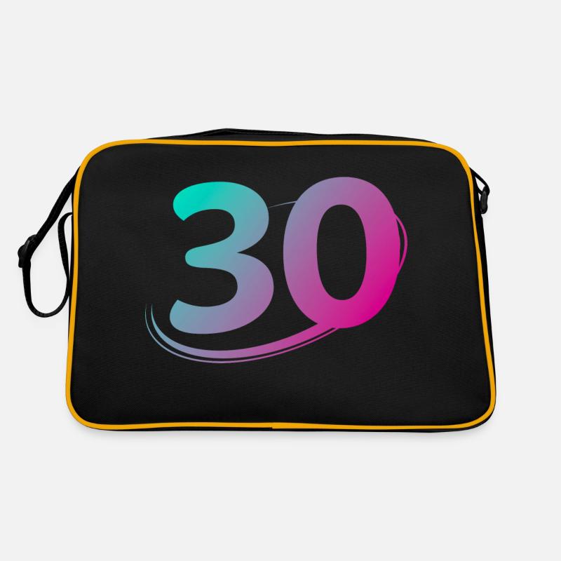 Numéro 30 multicolore Sac Retro