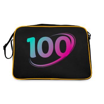 Number 100 Multicolor - Retro Bag - black/gold - Back