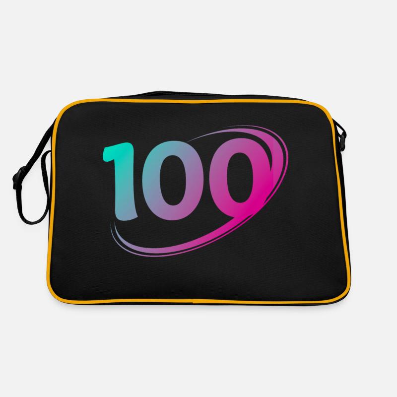 Number 100 Multicolor Retro Bag