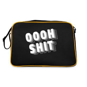 Oooh Shit - Retro Bag - black/gold - Back