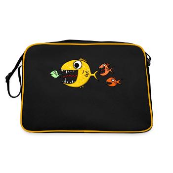 Poissons prédateurs - Sac Retro - noir/or - Dos