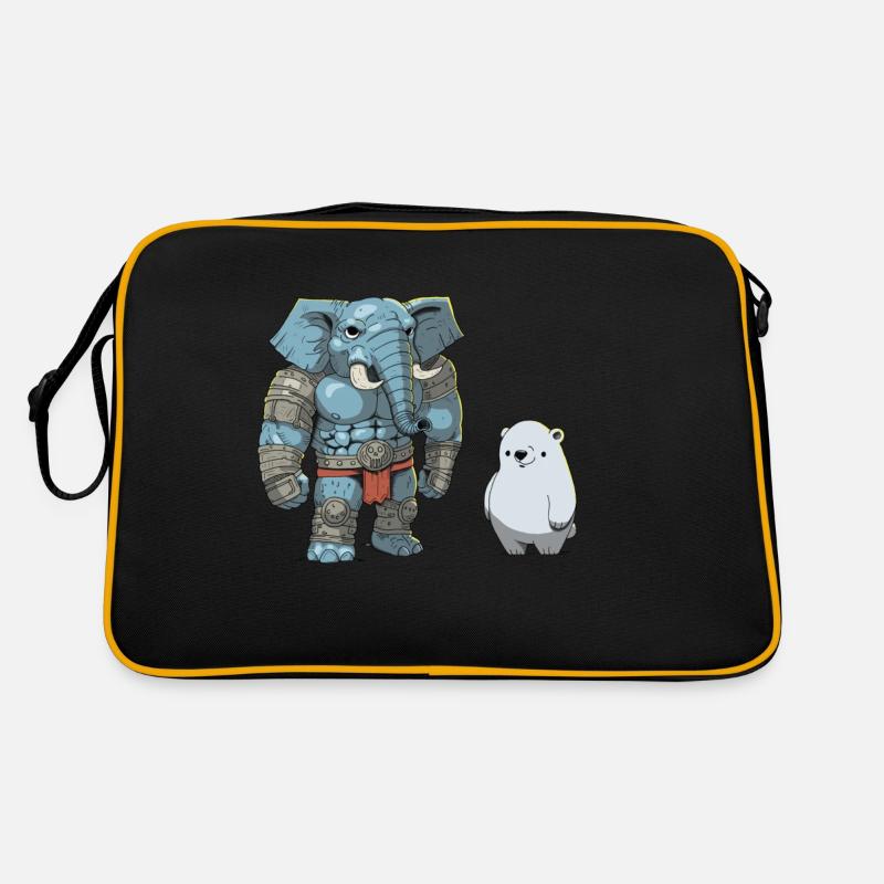 Dreamteam (Englisch) - Retro Tasche - Schwarz/Gold