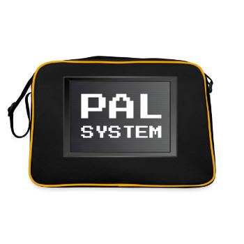 Retrogaming - PAL-System - Retro Tasche - Schwarz/Gold - Hinten