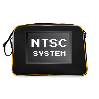 Retrogaming - NTSC-System - Retro Tasche - Schwarz/Gold - Hinten
