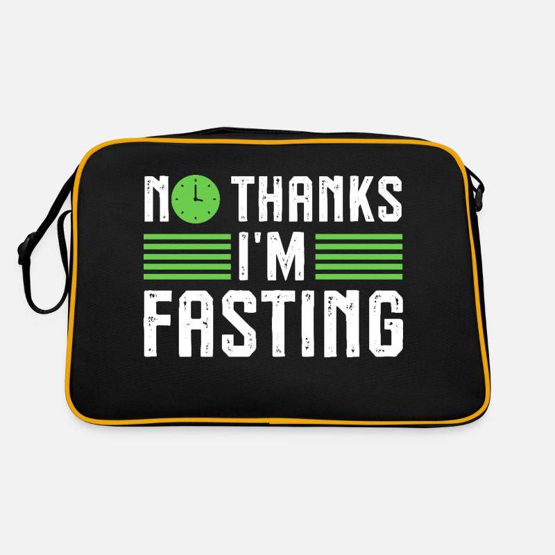 No Thanks I'm Fasting One Meal A Day Ramadan Retro Tasche