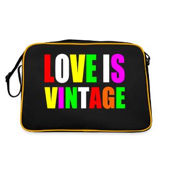 Love is vintage - Sac Retro - noir/or - Dos