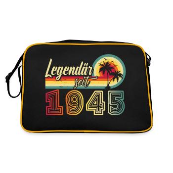 Legend in 1945 Retirement 80 Winter - Retro Bag - black/gold - Back
