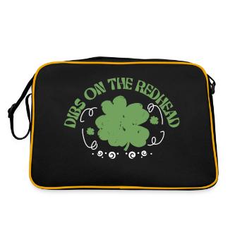 Dibs on the redhead adorable and humorous. - Retro Bag - black/gold - Back