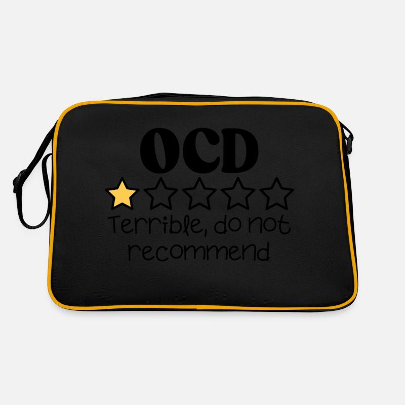 OCD Life Funny Relatable quote Retro Bag