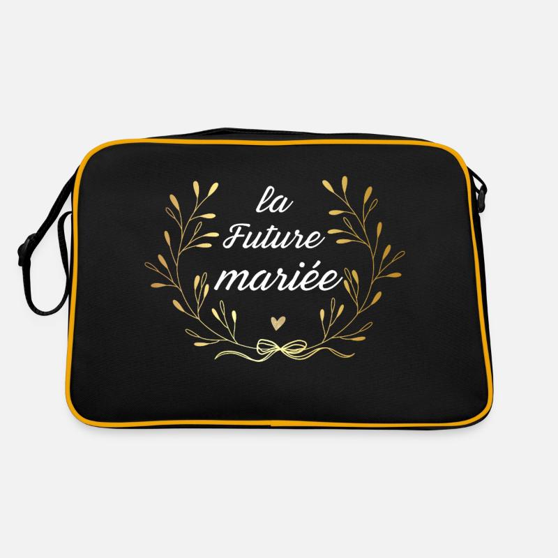 la future mariée couronne doré Sac Retro