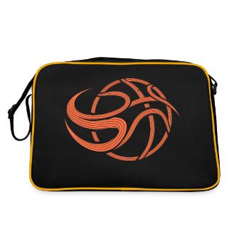 Abstract Basketball - Retro Bag - black/gold - Back