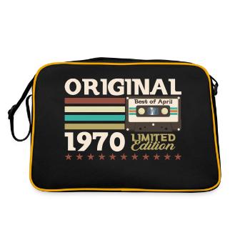 55ème Anniversaire Original Avril Millésime 1970 - Sac Retro - noir/or - Dos