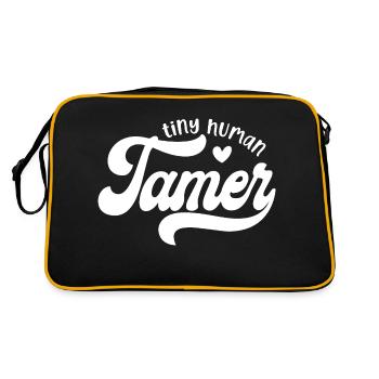 Conception de coeur minuscule dompteur humain pour les parents et - Sac Retro - noir/or - Dos