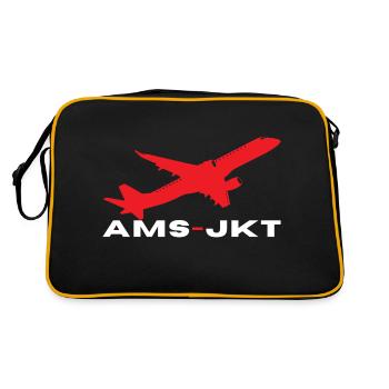 INDONET Amsterdam - Jakarta - Retro Bag - black/gold - Back